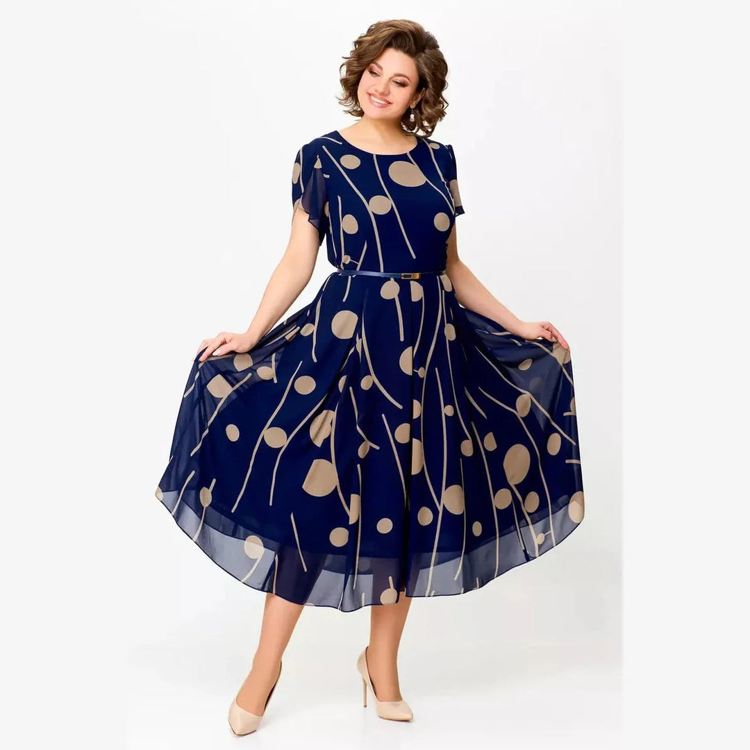 Ivy Polka Dot Chiffon Mdii Dress