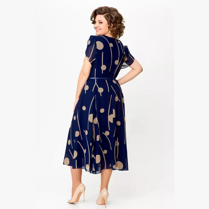 Ivy Polka Dot Chiffon Mdii Dress
